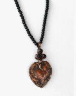 Collana Cuore Eoliano® Ossidiana - immagine 2