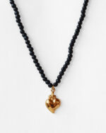 Collana Il Cuore Eoliano® Ossidiana