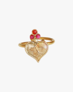 Anello Il Cuore Eoliano® Foglia Del Cappero - immagine 5
