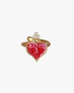 Anello Il Cuore Eoliano® Foglia Del Cappero Smalto - immagine 7