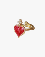 Anello Il Cuore Eoliano® Foglia Del Cappero Smalto - immagine 8