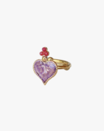 Anello Il Cuore Eoliano® Foglia Del Cappero Smalto - immagine 6