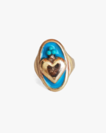 Anello Il Cuore Eoliano® Smalto Azzurro